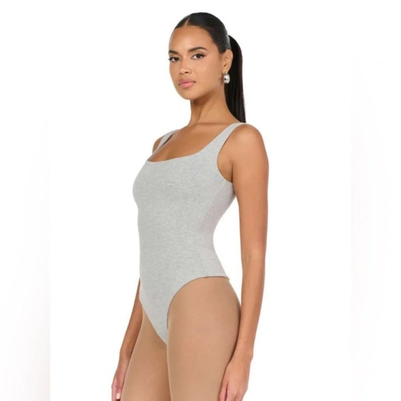 Naked wardrobe NW tank bodysuit heather gray 21026 - Picture 1 of 14